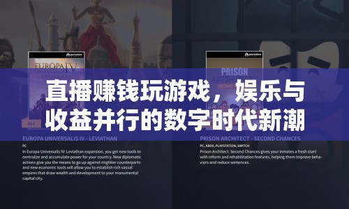 直播游戲，娛樂與收益并行的數(shù)字時代新潮流