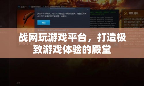 戰(zhàn)網，打造極致游戲體驗的殿堂  第1張