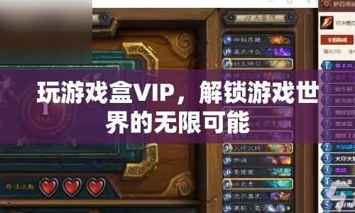 解鎖游戲世界的無限可能，玩游戲盒VIP等你來體驗(yàn)