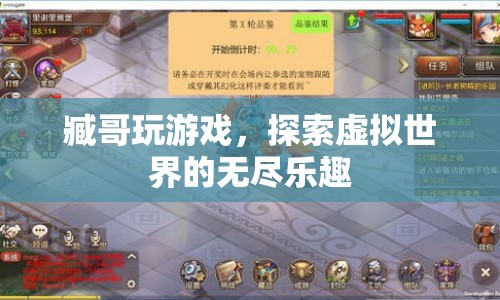 臧哥探索虛擬世界，游戲樂趣無窮
