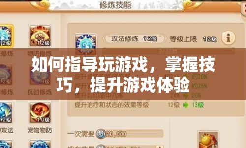 如何提升游戲體驗(yàn)，掌握技巧與指導(dǎo)