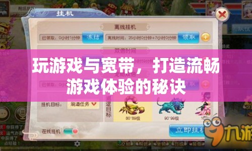 打造流暢游戲體驗，揭秘寬帶與游戲的關(guān)系