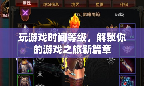 解鎖游戲之旅新篇章，時間等級制度