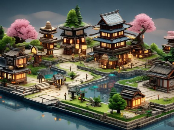 我的世界日式村莊地圖，探索與建設的奇妙之旅