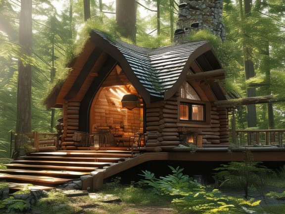 如何在我的世界中建造森林小屋？