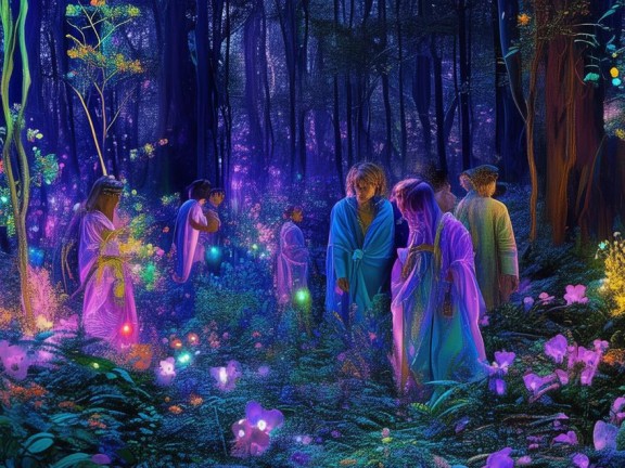 和平探索的奇幻之旅，我的世界的暮色森林