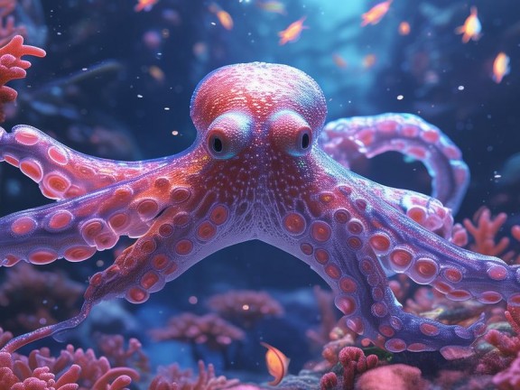 探索神秘透明章魚，揭秘我的世界海底神殿