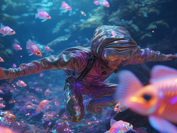 探索神秘水域，與萌寵金魚共舞