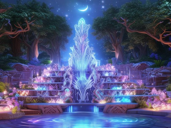 打造夢幻水景，我的世界里如何建造噴泉