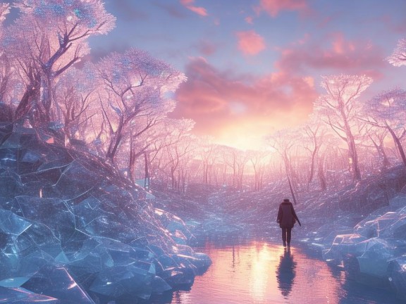 冰裂無水奇幻之旅，探索我的世界的奇妙世界