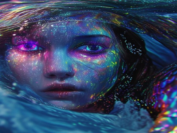 海洋深處的神秘力量，我的世界的潮汐女王