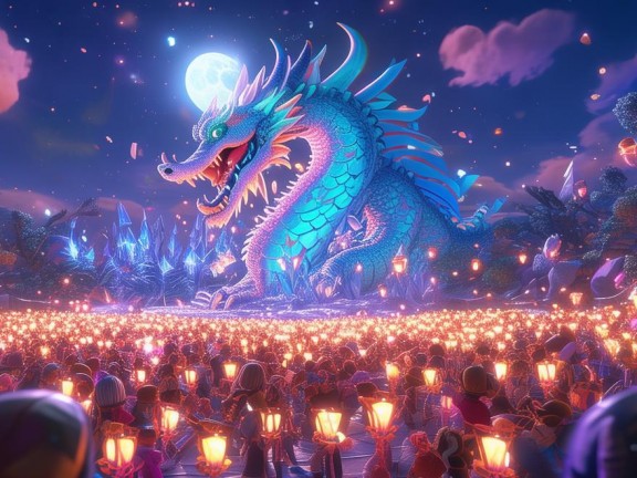 小本生日慶典，我的世界冰火魔龍?zhí)摂M狂歡夜