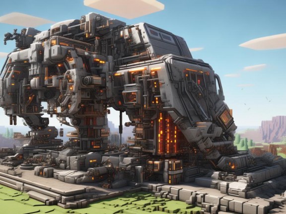 我的世界，探索無限可能的自動化建造神器——立體刷石機