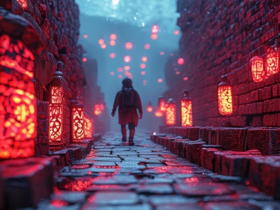 探索血紅地獄磚的神秘之旅，我的世界之旅