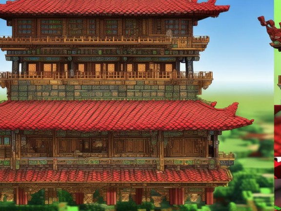 打造古典韻味，我的世界古風(fēng)樓頂制作教程