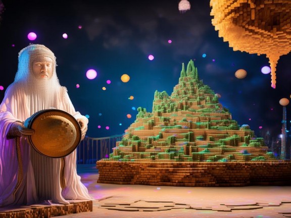 木魚解說，我的世界雕像，創(chuàng)意與藝術(shù)的無限碰撞