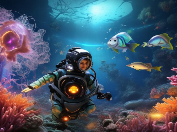 探索神秘海洋，我的海底奇幻之旅