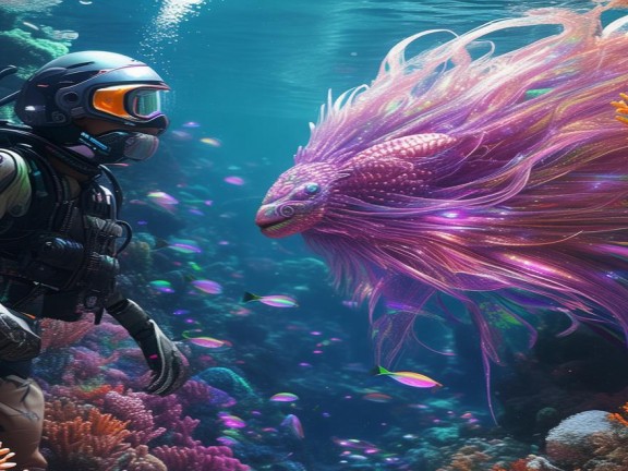 水下奇遇，探索我的世界中的神秘生物