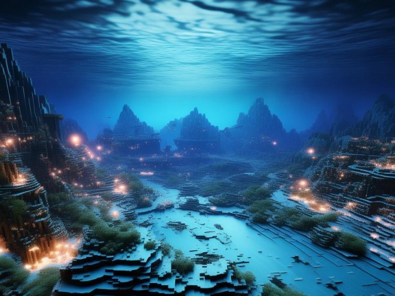 我的世界深海地圖，探索神秘海底奇觀