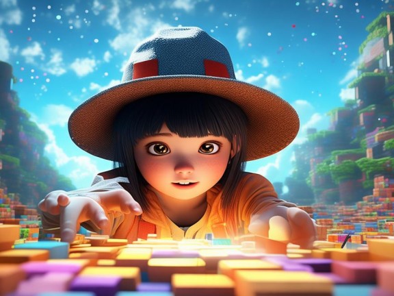 小陳姐姐探索我的世界方塊世界，解鎖無限可能