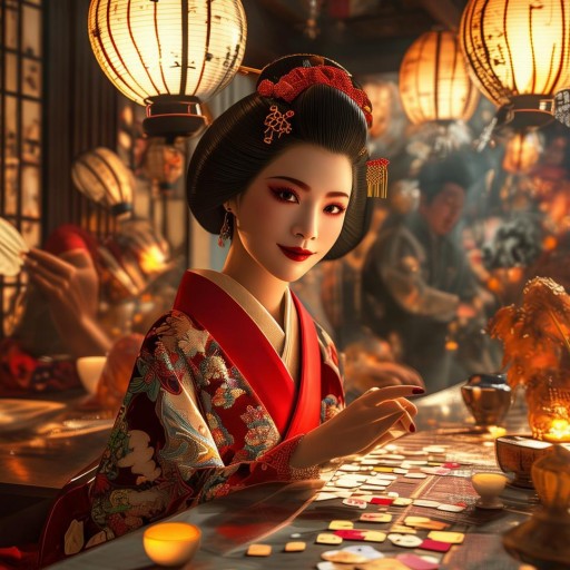 日本花魁拍手游戲高端局，視覺與策略的盛宴