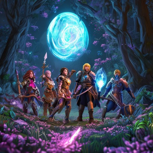 五人組隊(duì)探索未知世界的奇幻冒險(xiǎn) RPG游戲