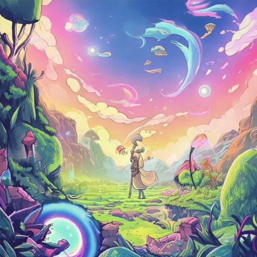 心靈的寧靜之旅，應對壓力，探索插畫中的游戲世界