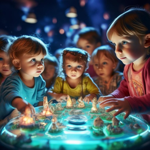 幼兒虛擬交互游戲，探索奇妙世界，激發(fā)無限想象