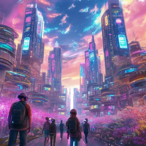 探索未來(lái)城市的無(wú)限可能，虛擬游戲都市易成空的奇幻之旅
