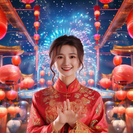 虛擬偶像真人拜年，跨越次元的溫馨互動