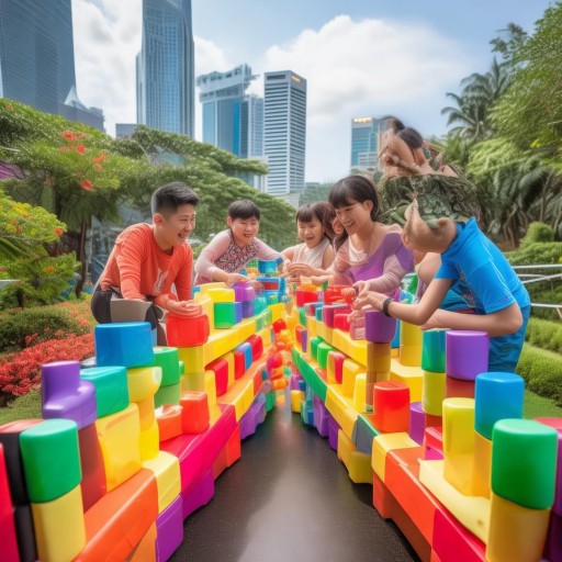 新加坡親子組隊(duì)游戲，搭建美好回憶的橋梁
