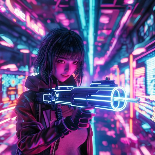 日本虛擬女主播，超越現(xiàn)實(shí)的射擊盛宴