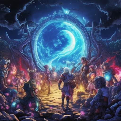 月夜游戲組隊，奇幻世界的冒險之旅