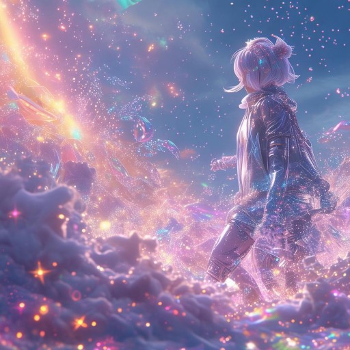 虛擬偶像的夢幻之旅，探索紗霧の世界的奇妙冒險