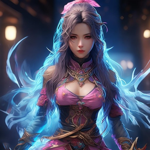 韓服手游女鬼劍時(shí)裝，時(shí)尚與戰(zhàn)斗的完美融合