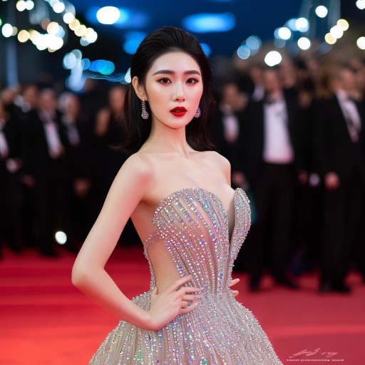 李穎芝齊p小鉆裙驚艷亮相，你敢挑戰(zhàn)同款時尚嗎？她的穿搭秘訣你掌握了嗎？