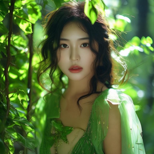 李沁下漏森林寫真：她為何如此迷人？你見過這樣的自然美嗎？