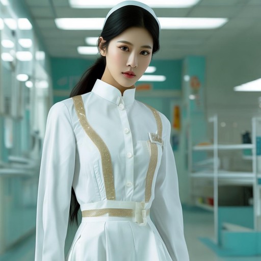柳巖護(hù)士服造型驚艷，你敢挑戰(zhàn)這樣的職業(yè)裝嗎？