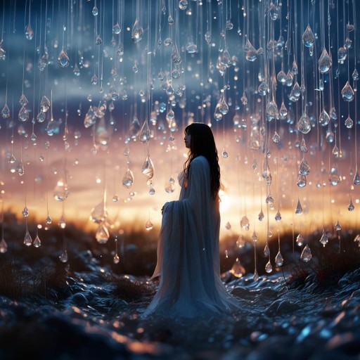 淚珠成雨，你是否也在尋找內心的那片寧靜？